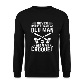 Croquet - Unisex Sweatshirt - black - Front - Alina (178cm) & Michal (187cm)