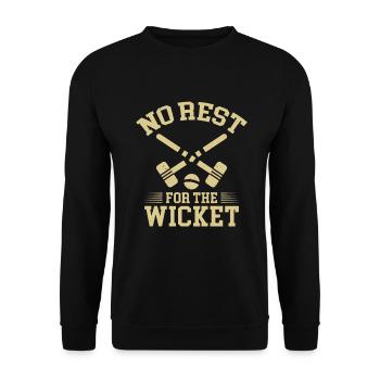 Croquet - Unisex Sweatshirt - black - Front - Alina (178cm) & Michal (187cm)