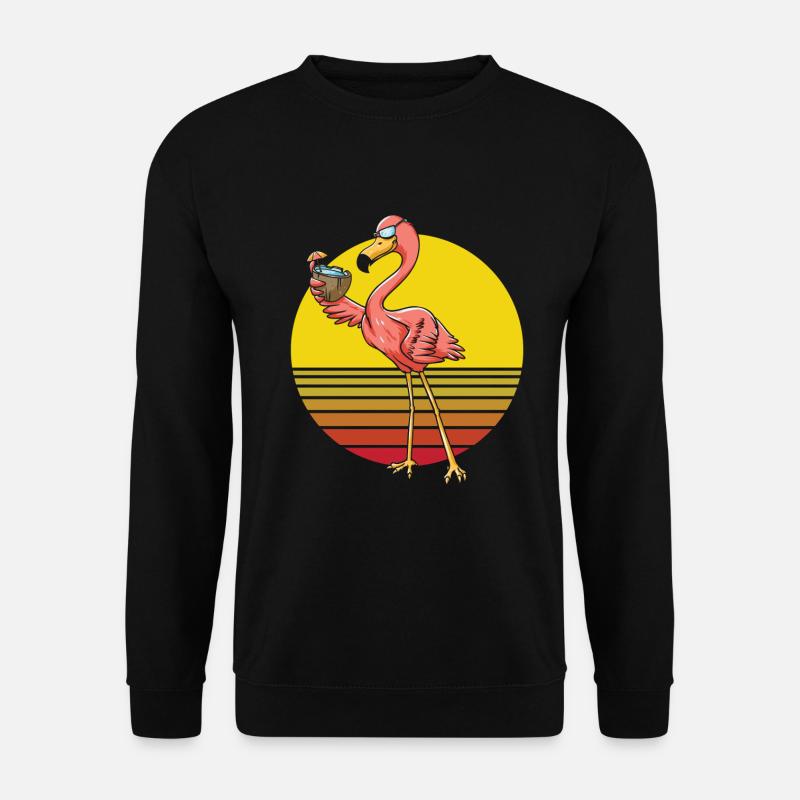 Flamingo - Unisex Pullover - Schwarz