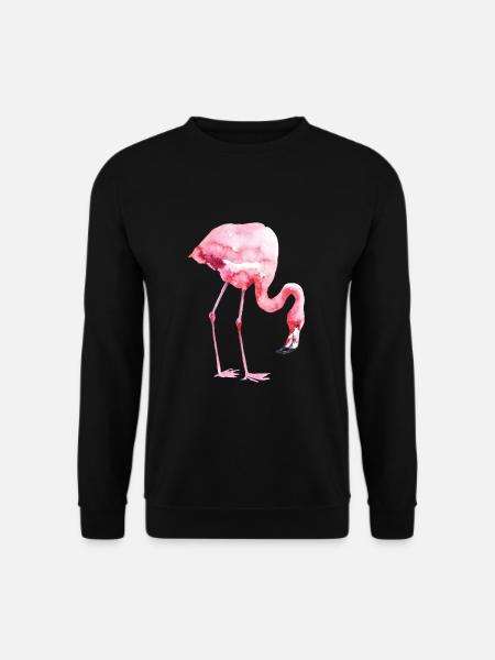 Flamingo - Unisex Sweatshirt - black