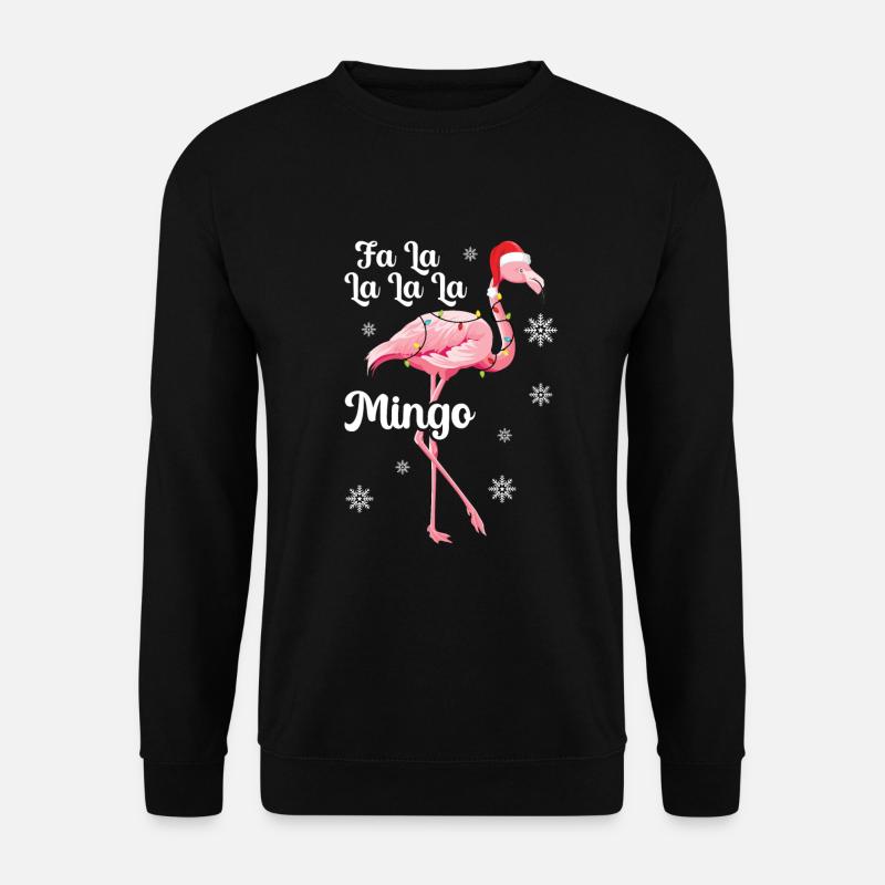 Flamingo - Unisex Pullover - Schwarz