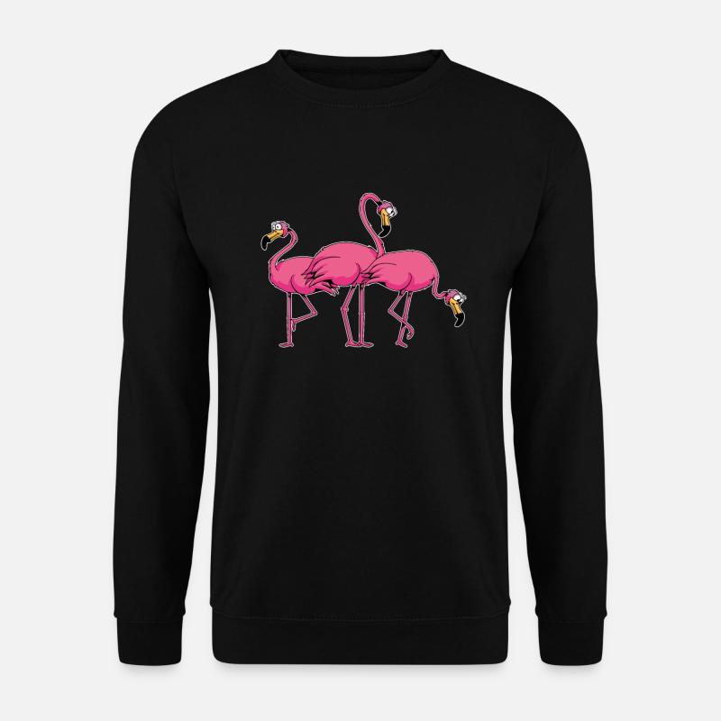 Flamingo - Unisex Pullover - Schwarz