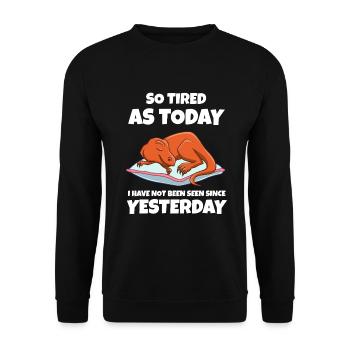 Schlafen Süß Geschenk - Unisex Pullover - Schwarz - Vorne - Alina (178cm) & Michal (187cm)