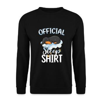 Schlafen Süß Geschenk - Unisex Pullover - Schwarz - Vorne - Alina (178cm) & Michal (187cm)