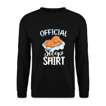 Schlafen Süß Geschenk - Unisex Pullover - Schwarz - Vorne - Alina (178cm) & Michal (187cm)