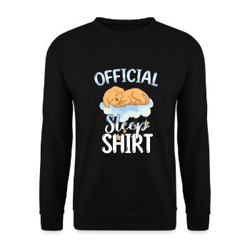 Schlafen Süß Geschenk - Unisex Pullover - Schwarz - Vorne - Alina (178cm) & Michal (187cm)