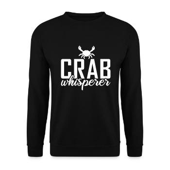 Cadeaux Crab Lover - Sweat-shirt Unisexe - noir - Devant - Alina (178cm) & Michal (187cm)