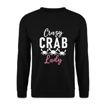 Cadeaux Crab Lover - Sweat-shirt Unisexe - noir - Devant - Alina (178cm) & Michal (187cm)