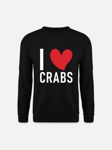 Cadeaux Crab Lover - Sweat-shirt Unisexe - noir