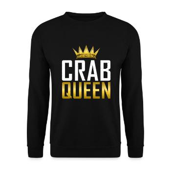 Krabbenliebhaber Geschenke - Unisex Pullover - Schwarz - Vorne - Alina (178cm) & Michal (187cm)