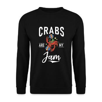 Cadeaux Crab Lover - Sweat-shirt Unisexe - noir - Devant - Alina (178cm) & Michal (187cm)