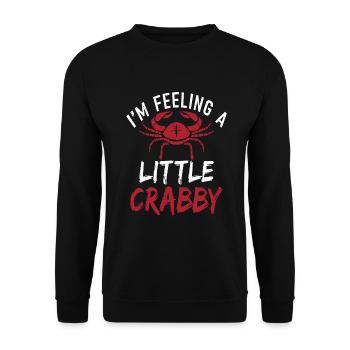 Cadeaux Crab Lover - Sweat-shirt Unisexe - noir - Devant - Alina (178cm) & Michal (187cm)