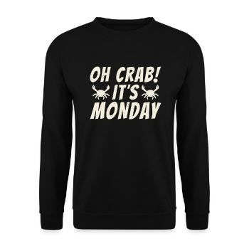 Cadeaux Crab Lover - Sweat-shirt Unisexe - noir - Devant - Alina (178cm) & Michal (187cm)