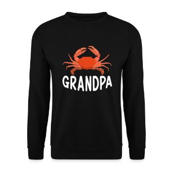 Krabbenliebhaber Geschenke - Unisex Pullover - Schwarz - Vorne - Alina (178cm) & Michal (187cm)