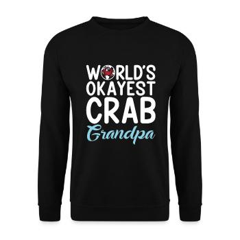 Cadeaux Crab Lover - Sweat-shirt Unisexe - noir - Devant - Alina (178cm) & Michal (187cm)