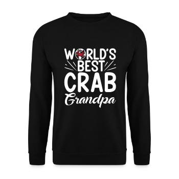 Krabbenliebhaber Geschenke - Unisex Pullover - Schwarz - Vorne - Alina (178cm) & Michal (187cm)