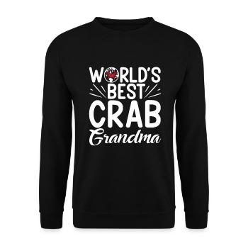Krabbenliebhaber Geschenke - Unisex Pullover - Schwarz - Vorne - Alina (178cm) & Michal (187cm)