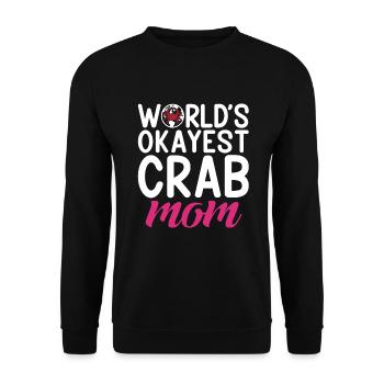Krabbenliebhaber Geschenke - Unisex Pullover - Schwarz - Vorne - Alina (178cm) & Michal (187cm)