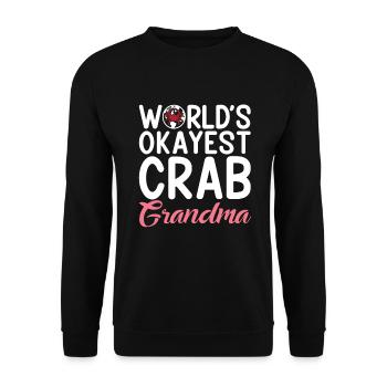 Krabbenliebhaber Geschenke - Unisex Pullover - Schwarz - Vorne - Alina (178cm) & Michal (187cm)