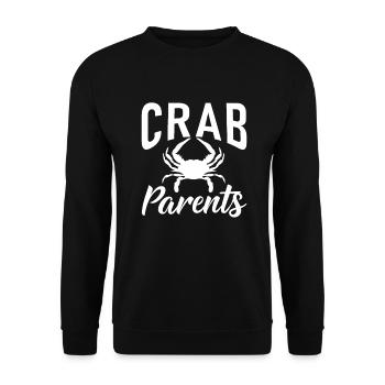 Cadeaux Crab Lover - Sweat-shirt Unisexe - noir - Devant - Alina (178cm) & Michal (187cm)