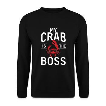 Krabbenliebhaber Geschenke - Unisex Pullover - Schwarz - Vorne - Alina (178cm) & Michal (187cm)