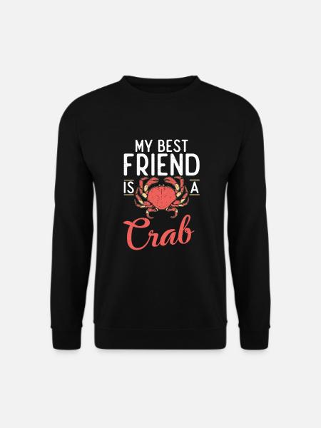 Cadeaux Crab Lover - Sweat-shirt Unisexe - noir