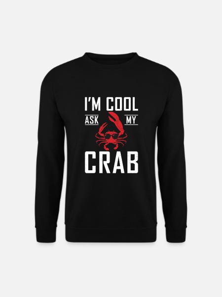 Crab Lover Gifts - Unisex Sweatshirt - black