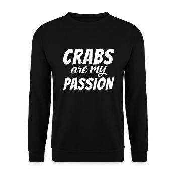 Krabbenliebhaber Geschenke - Unisex Pullover - Schwarz - Vorne - Alina (178cm) & Michal (187cm)