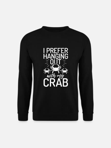 Crab Lover Gifts - Unisex Sweatshirt - black