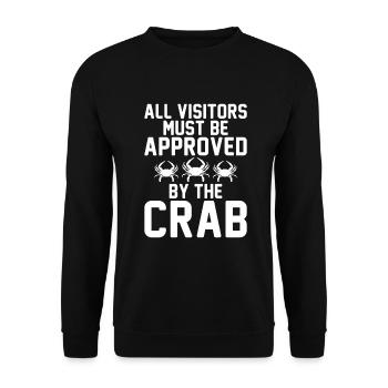 Krabbenliebhaber Geschenke - Unisex Pullover - Schwarz - Vorne - Alina (178cm) & Michal (187cm)
