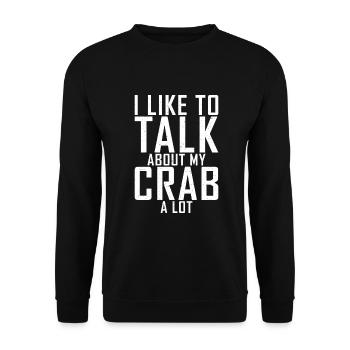 Cadeaux Crab Lover - Sweat-shirt Unisexe - noir - Devant - Alina (178cm) & Michal (187cm)