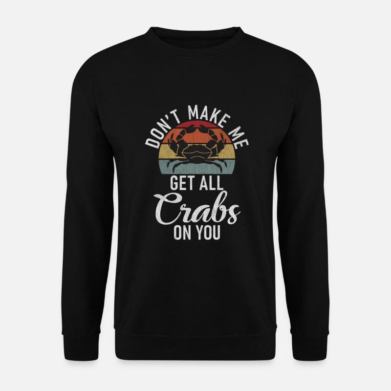 Crab Lover Gifts - Unisex Sweatshirt - black