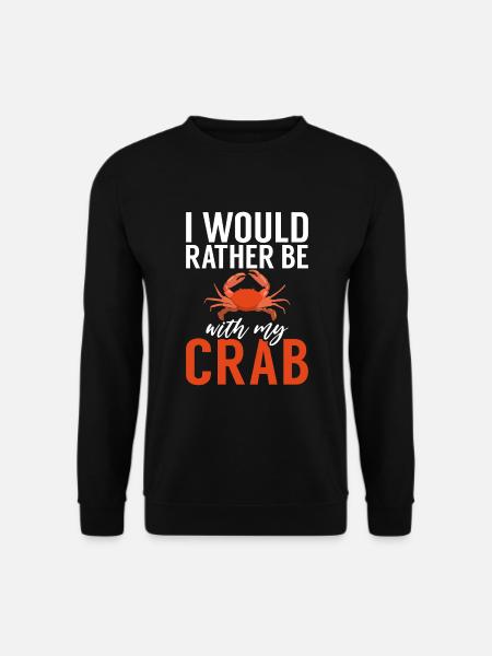 Crab Lover Gifts - Unisex Sweatshirt - black