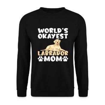 Cadeaux amoureux du Labrador - Sweat-shirt Unisexe - noir - Devant - Alina (178cm) & Michal (187cm)