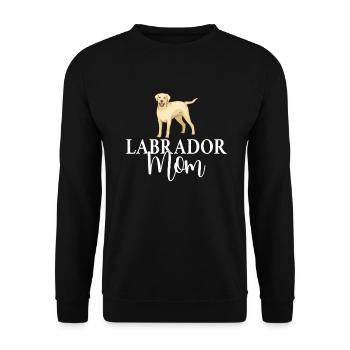 Labrador Liebhaber Geschenke - Unisex Pullover - Schwarz - Vorne - Alina (178cm) & Michal (187cm)