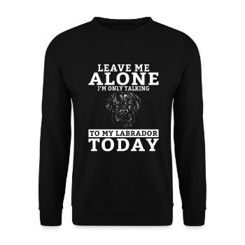Cadeaux amoureux du Labrador - Sweat-shirt Unisexe - noir - Devant - Alina (178cm) & Michal (187cm)