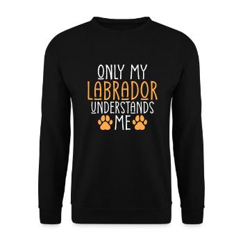 Cadeaux amoureux du Labrador - Sweat-shirt Unisexe - noir - Devant - Alina (178cm) & Michal (187cm)