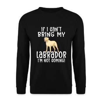 Cadeaux amoureux du Labrador - Sweat-shirt Unisexe - noir - Devant - Alina (178cm) & Michal (187cm)