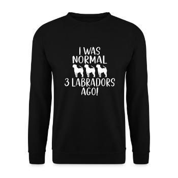 Cadeaux amoureux du Labrador - Sweat-shirt Unisexe - noir - Devant - Alina (178cm) & Michal (187cm)