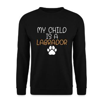 Cadeaux amoureux du Labrador - Sweat-shirt Unisexe - noir - Devant - Alina (178cm) & Michal (187cm)