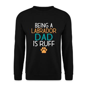 Cadeaux amoureux du Labrador - Sweat-shirt Unisexe - noir - Devant - Alina (178cm) & Michal (187cm)