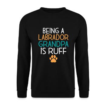 Cadeaux amoureux du Labrador - Sweat-shirt Unisexe - noir - Devant - Alina (178cm) & Michal (187cm)