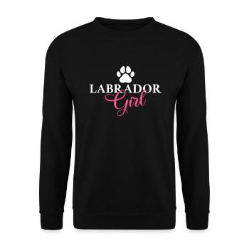 Cadeaux amoureux du Labrador - Sweat-shirt Unisexe - noir - Devant - Alina (178cm) & Michal (187cm)