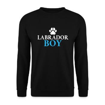Labrador Liebhaber Geschenke - Unisex Pullover - Schwarz - Vorne - Alina (178cm) & Michal (187cm)