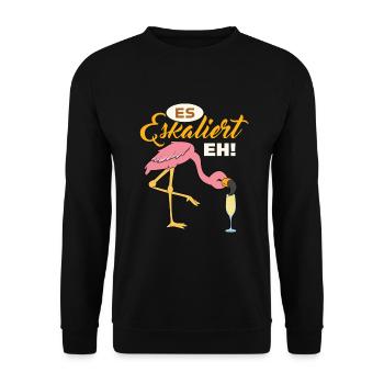 Es Eskaliert Eh - Unisex Pullover - Schwarz - Vorne - Alina (178cm) & Michal (187cm)