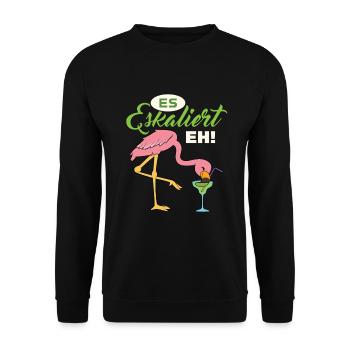 Es Eskaliert Eh - Unisex Pullover - Schwarz - Vorne - Alina (178cm) & Michal (187cm)