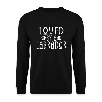 Labrador Liebhaber Geschenke - Unisex Pullover - Schwarz - Vorne - Alina (178cm) & Michal (187cm)