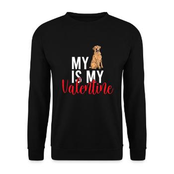 Cadeaux amoureux du Labrador - Sweat-shirt Unisexe - noir - Devant - Alina (178cm) & Michal (187cm)