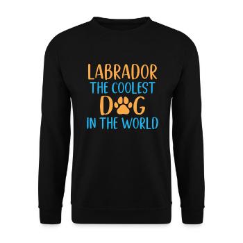 Cadeaux amoureux du Labrador - Sweat-shirt Unisexe - noir - Devant - Alina (178cm) & Michal (187cm)