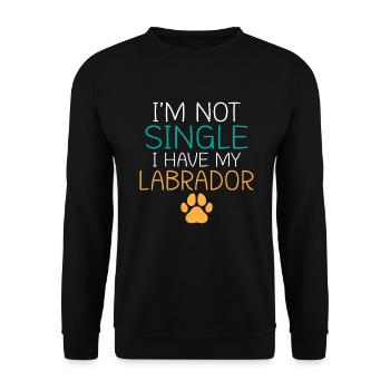 Cadeaux amoureux du Labrador - Sweat-shirt Unisexe - noir - Devant - Alina (178cm) & Michal (187cm)